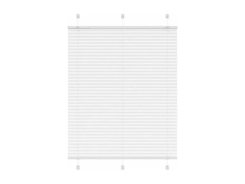 Store plissé blanc 110x150cm largeur du tissu 109,4cm polyester