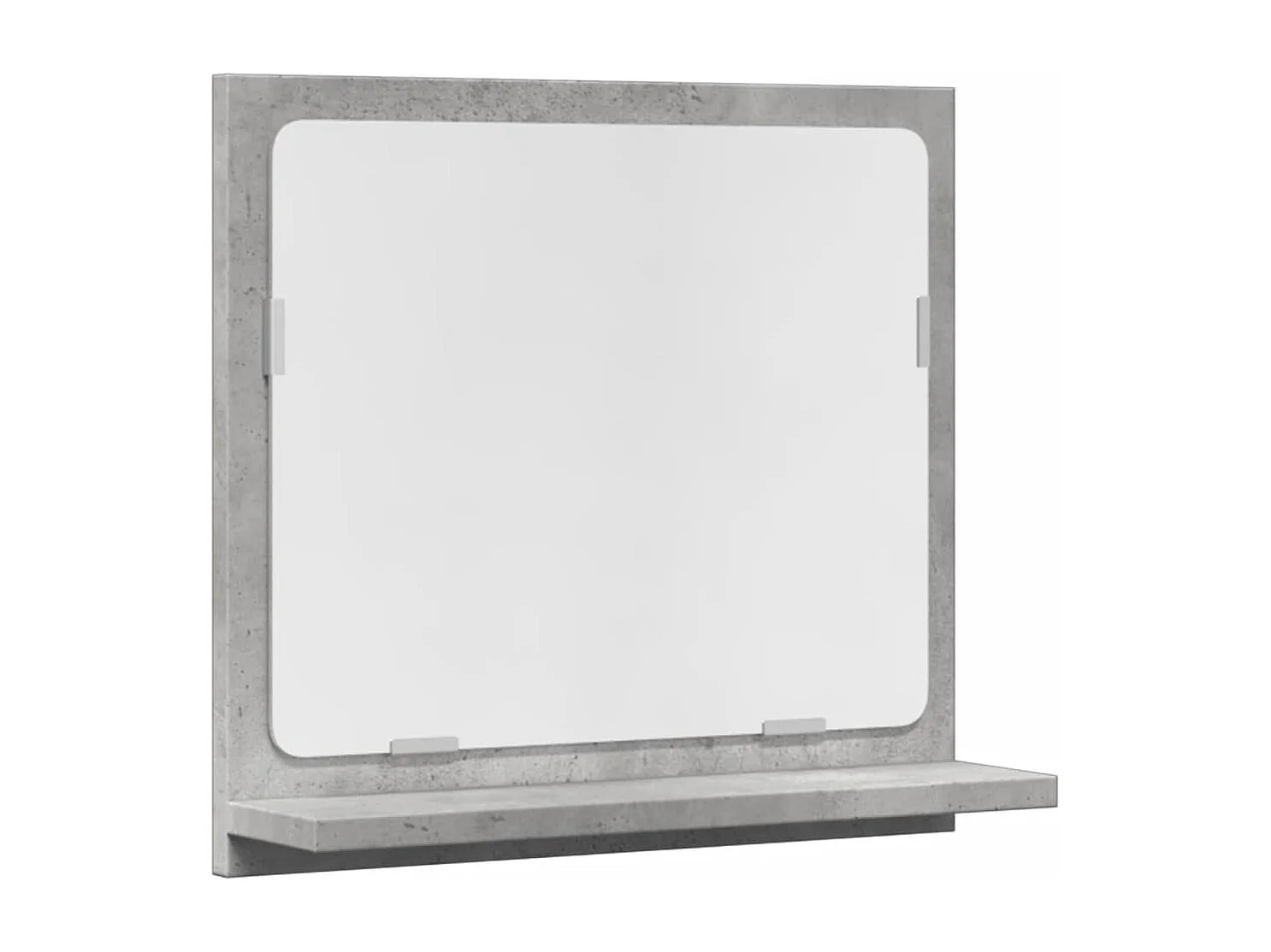 Armoire à miroir de salle de bain gris béton bois d'ingénierie