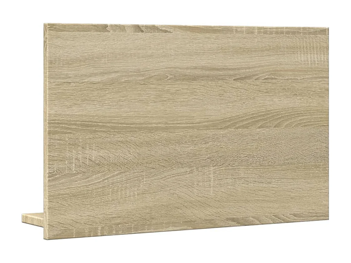 Mensola da bagno con specchio in legno ingegnerizzato Sonoma Oak