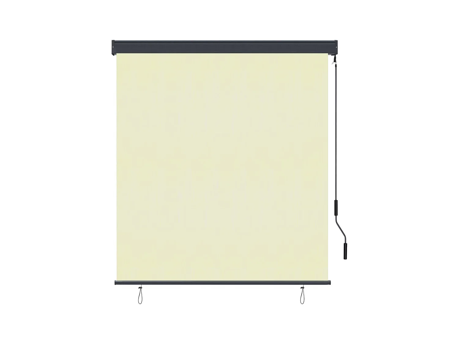 Buitenrolgordijn 140 x 250 cm Crème