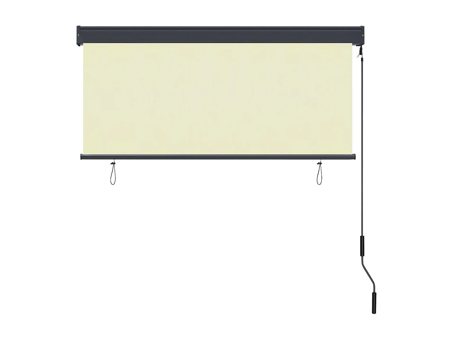 Store roulant d'extérieur 140 x 250 cm Crème