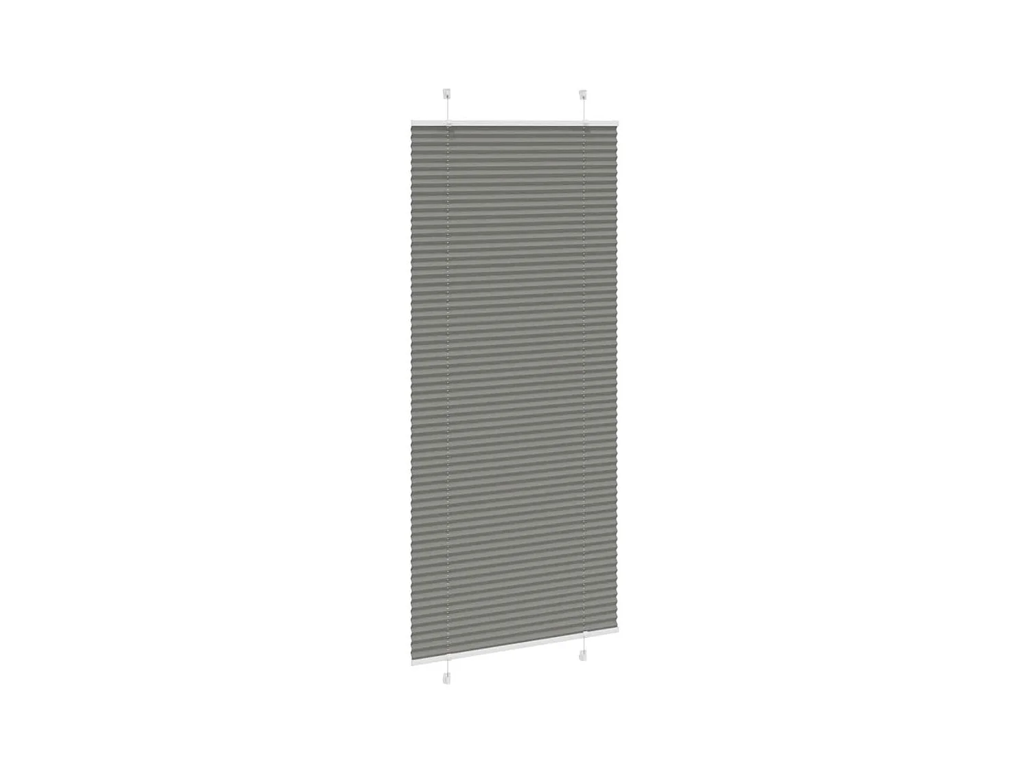 Store plissé anthracite 95x200 cm largeur du tissu 94,4 cm