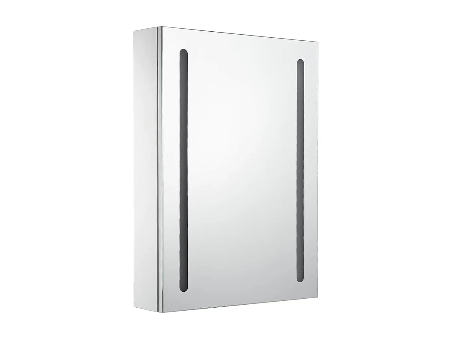 Mobiletto bagno con specchio LED 50x13x70 cm