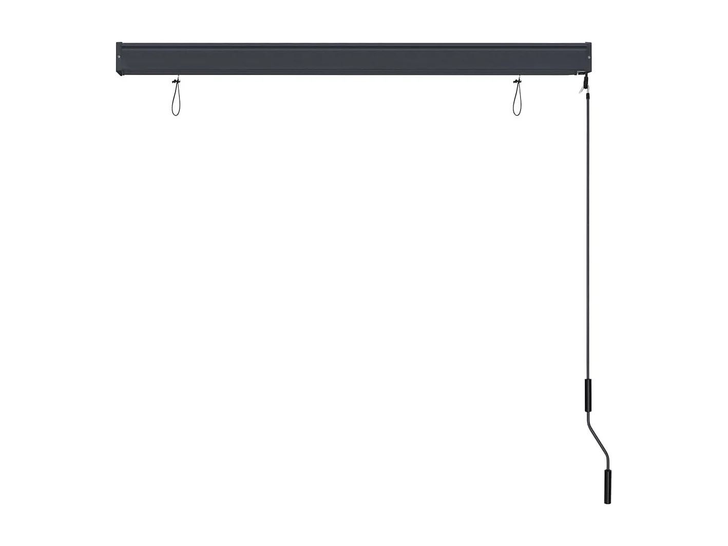 Store roulant d'extérieur 140 x 250 cm Anthracite