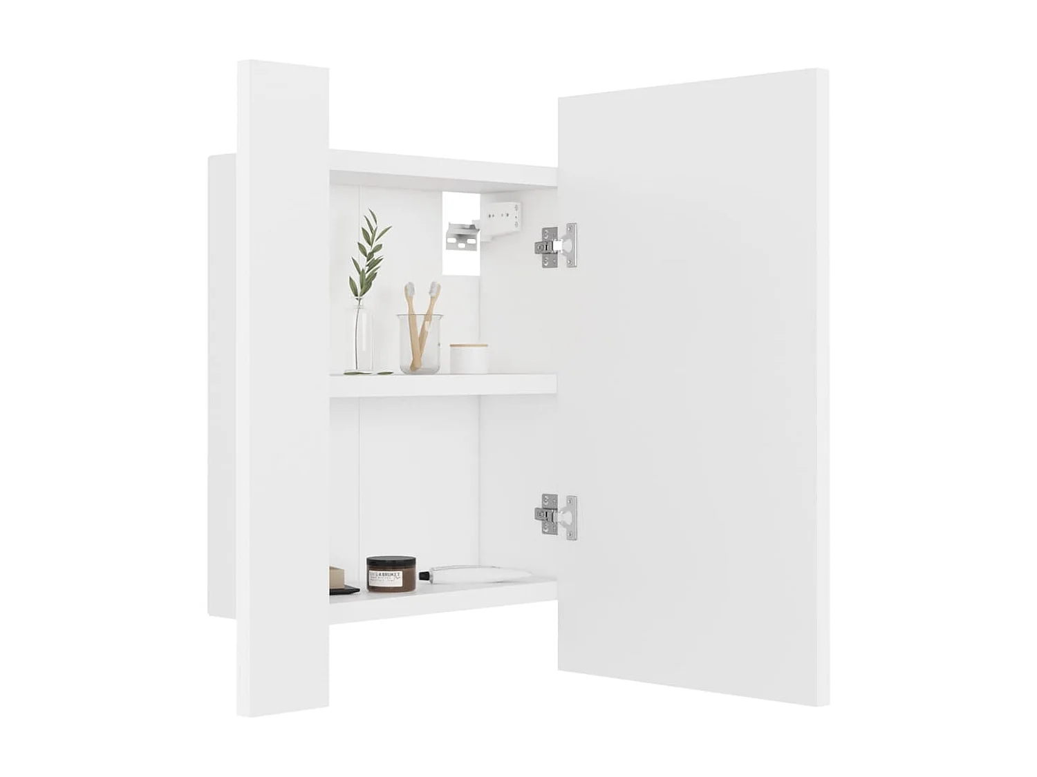 Witte LED spiegel badkamerkast 40x12x45 cm Acryl