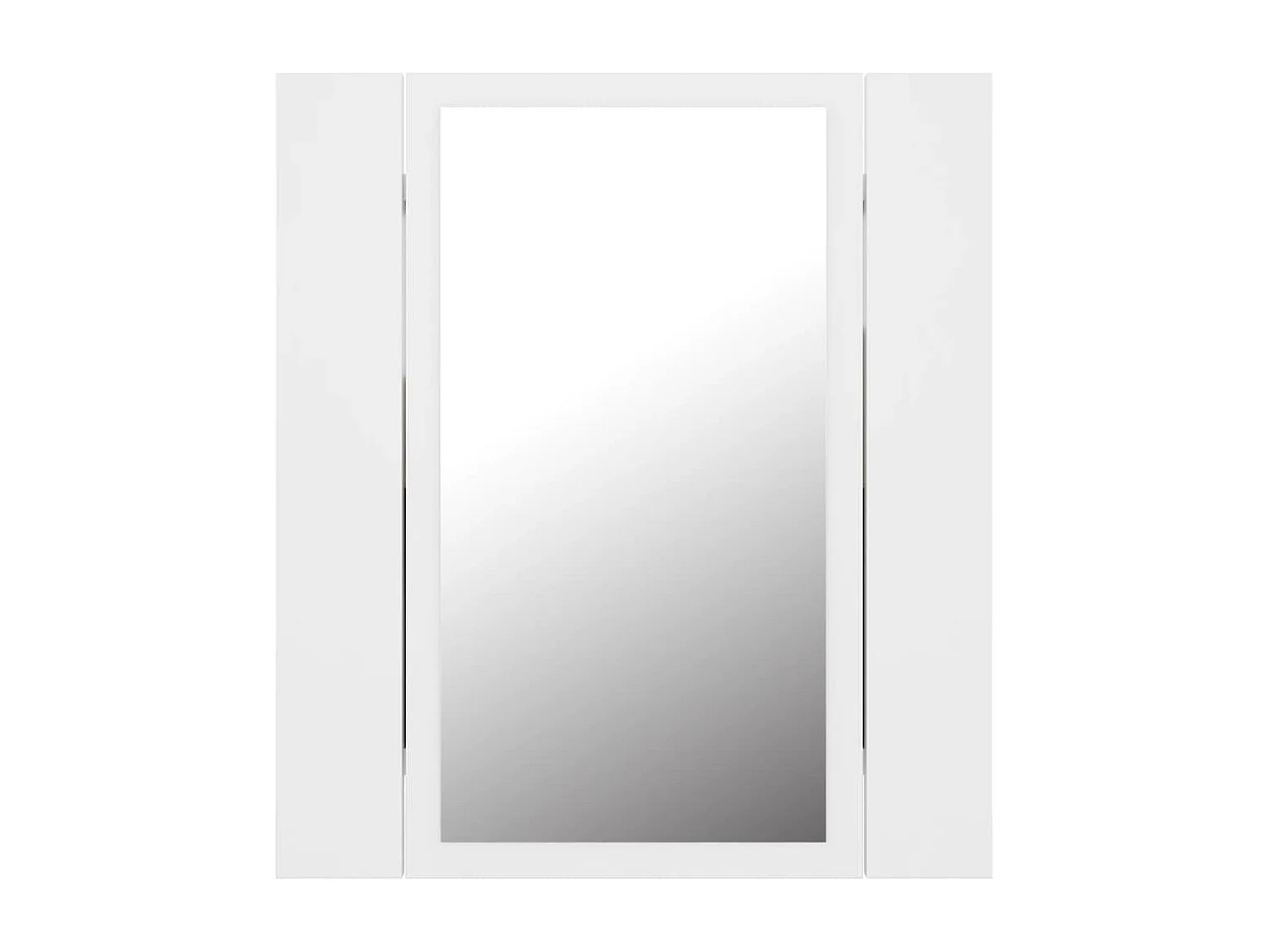 Mueble de baño con espejo LED blanco 40x12x45 cm Acrílico