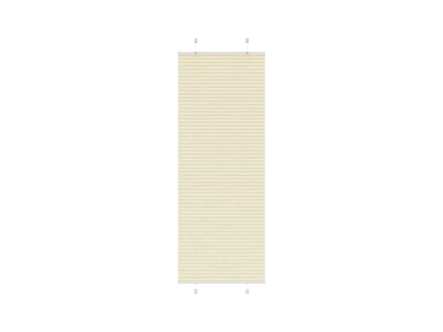 Store plissé crème 80x200 cm largeur du tissu 79,4 cm polyester