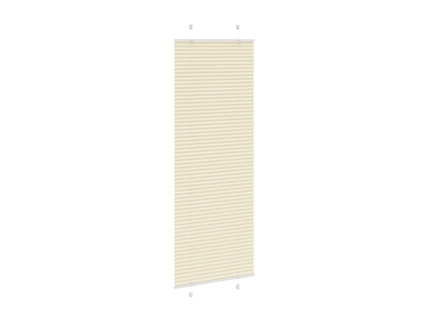 Store plissé crème 80x200 cm largeur du tissu 79,4 cm polyester