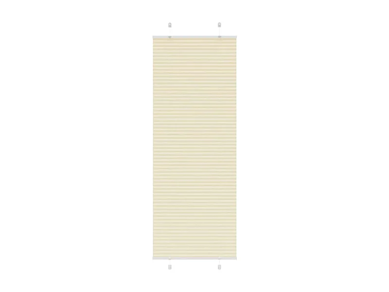 Store plissé crème 80x200 cm largeur du tissu 79,4 cm polyester
