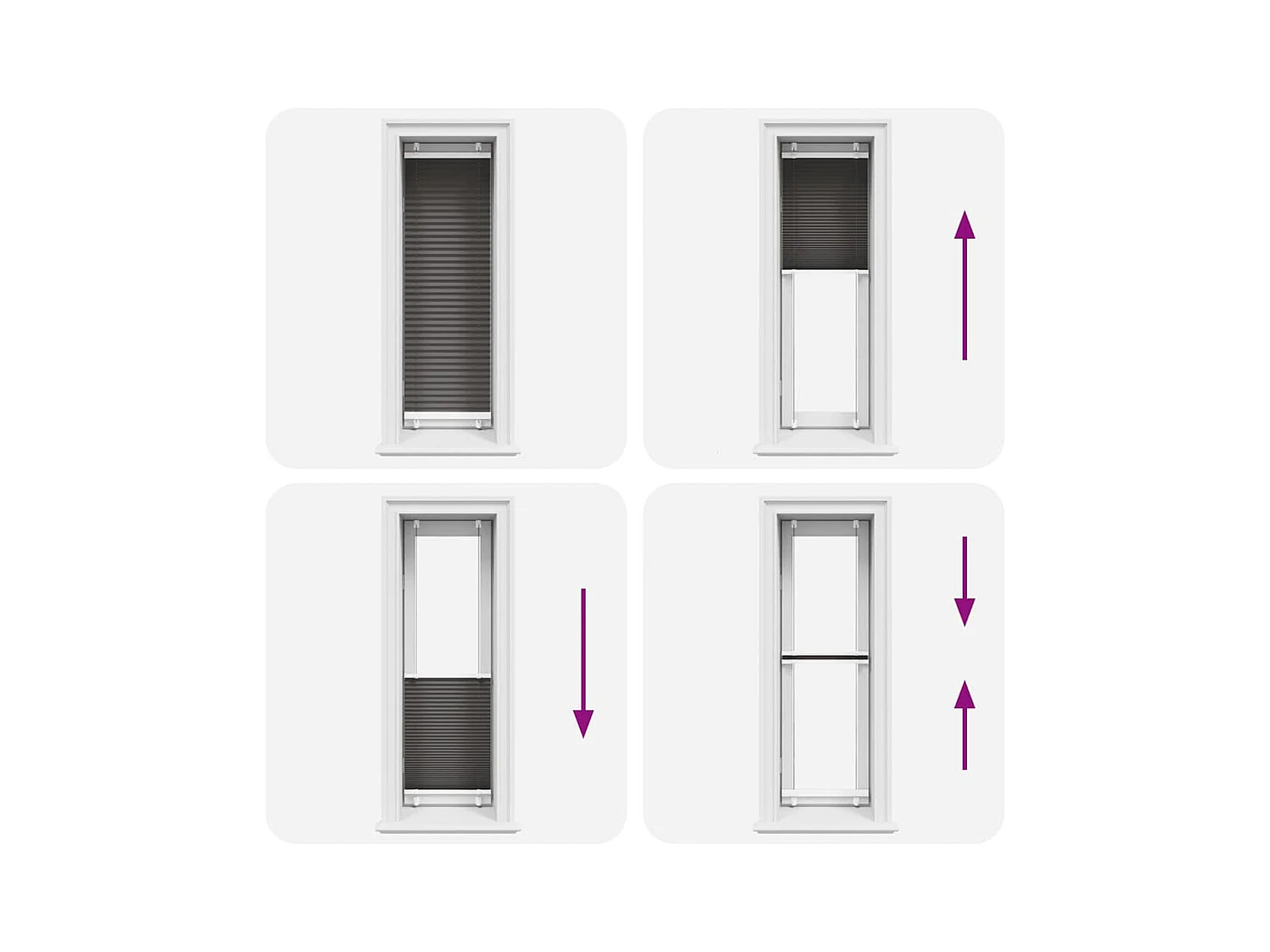 Store plissé noir 40x150 cm largeur du tissu 39,4 cm polyester