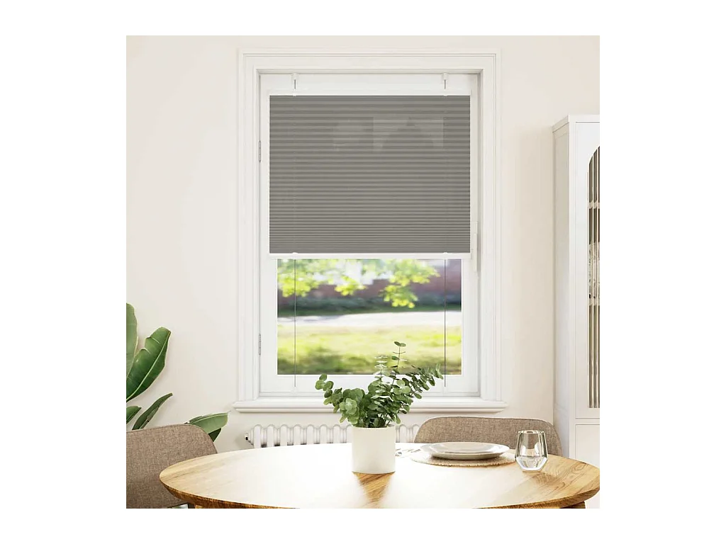 Store plissé anthracite 70x100 cm largeur du tissu 69,4 cm