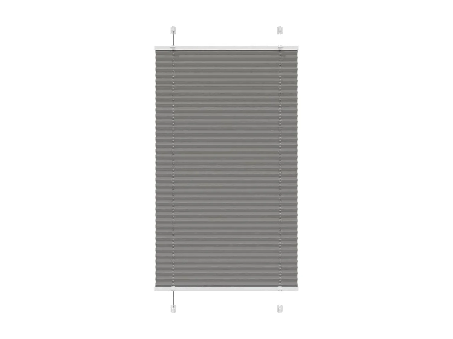 Store plissé anthracite 70x100 cm largeur du tissu 69,4 cm