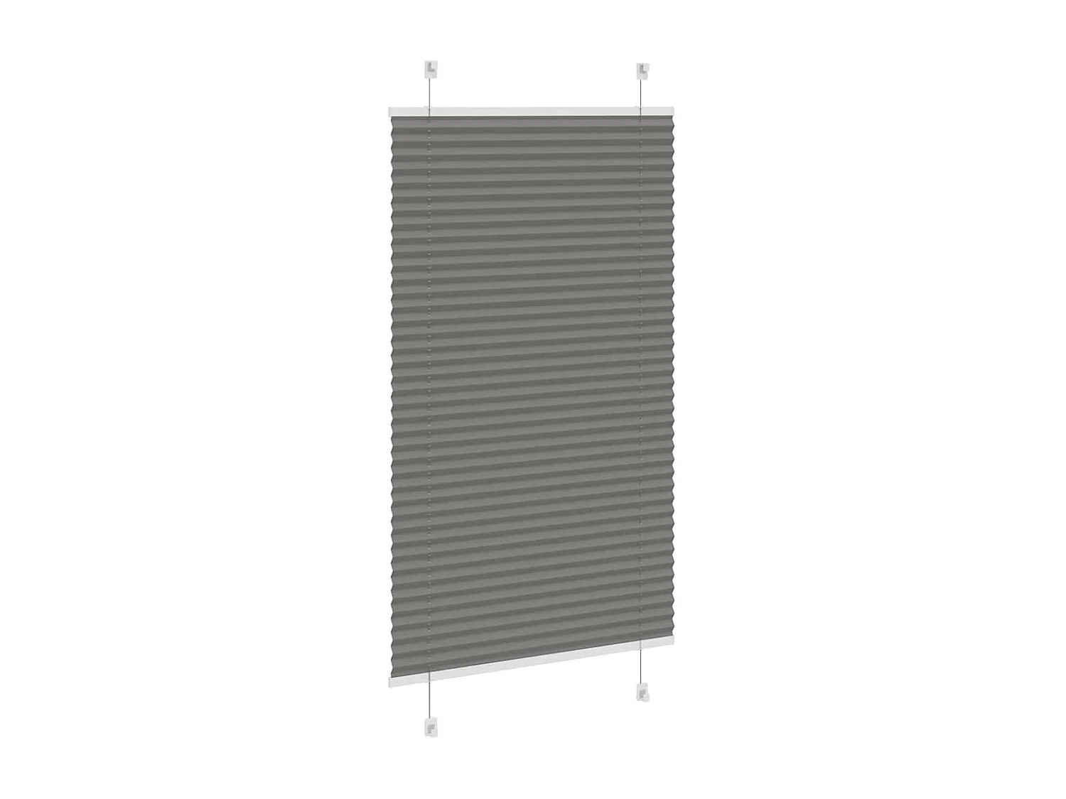 Store plissé anthracite 70x100 cm largeur du tissu 69,4 cm