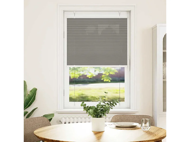 Estor plisado antracita 70x100 cm ancho tela 69,4 cm