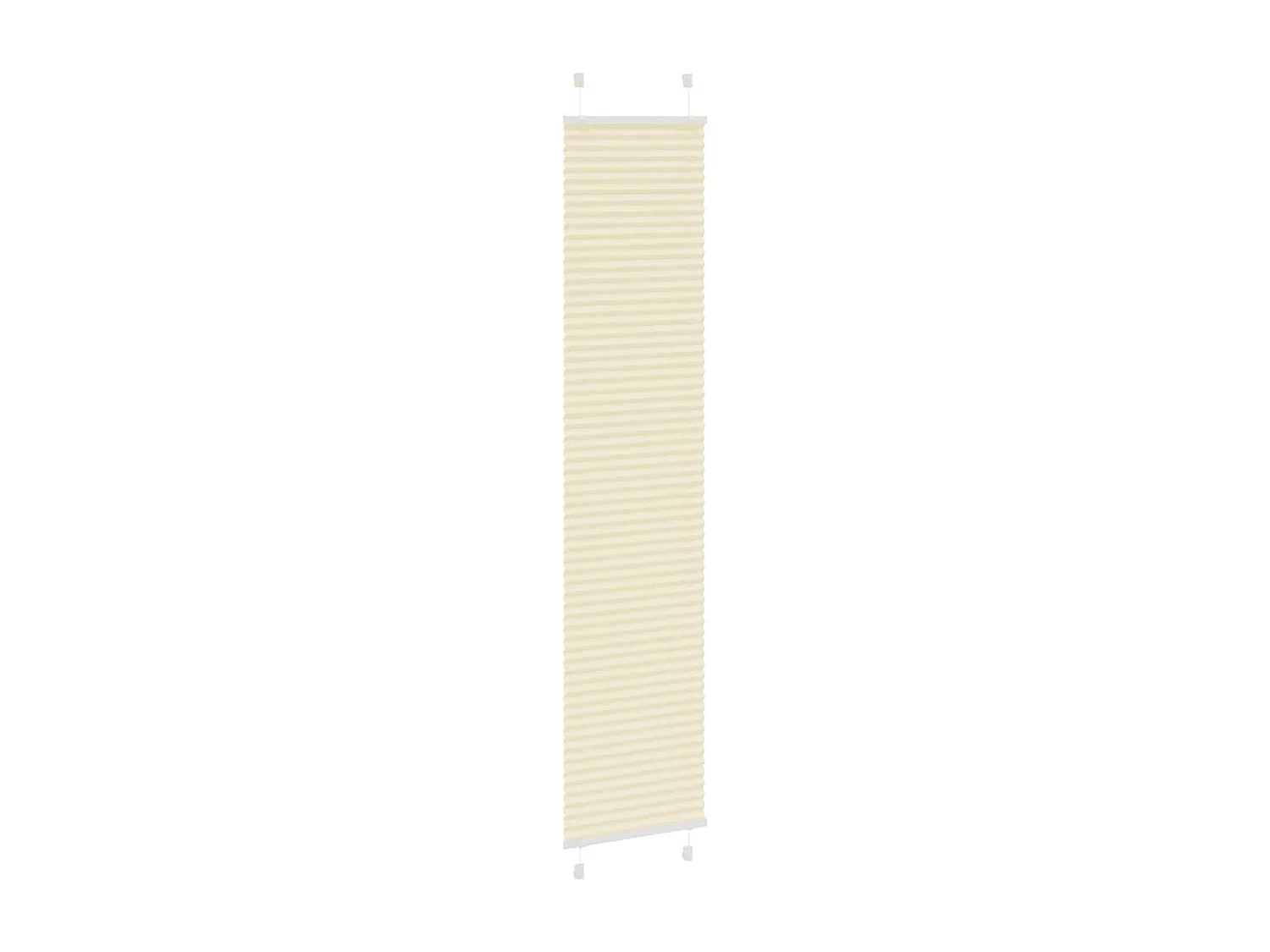 Store plissé crème 45x200 cm largeur du tissu 44,4 cm polyester
