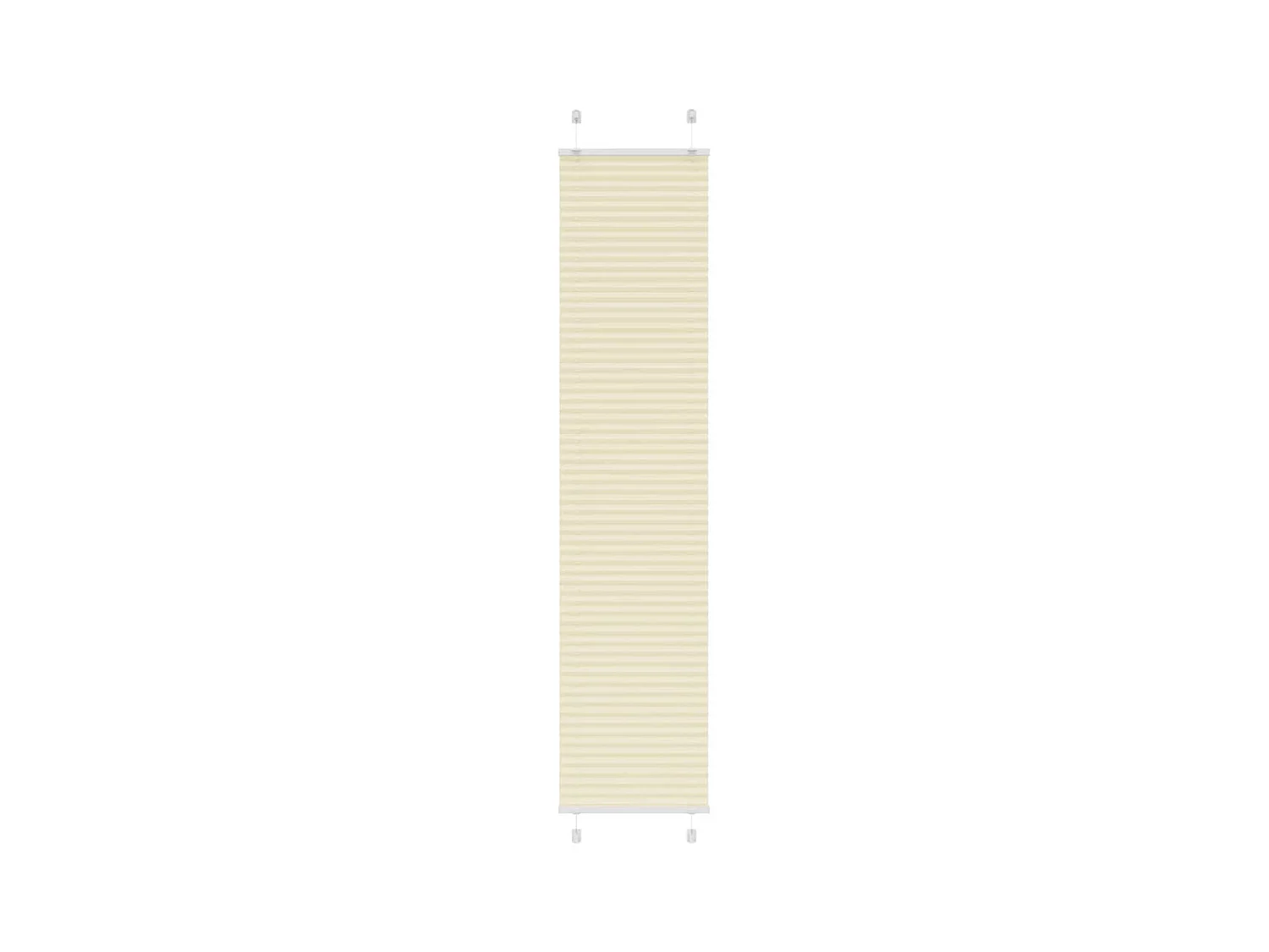 Store plissé crème 45x200 cm largeur du tissu 44,4 cm polyester