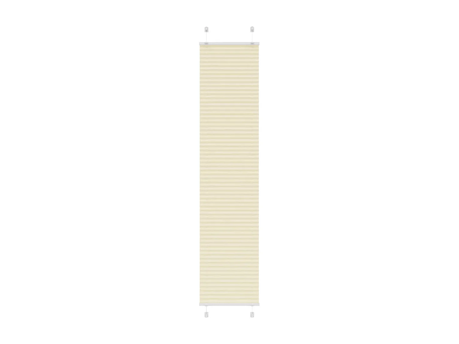 Store plissé crème 45x200 cm largeur du tissu 44,4 cm polyester