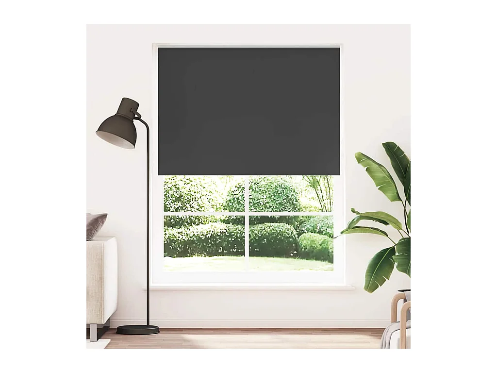 Verduisterend rolgordijn 140 x 230 cm zwart
