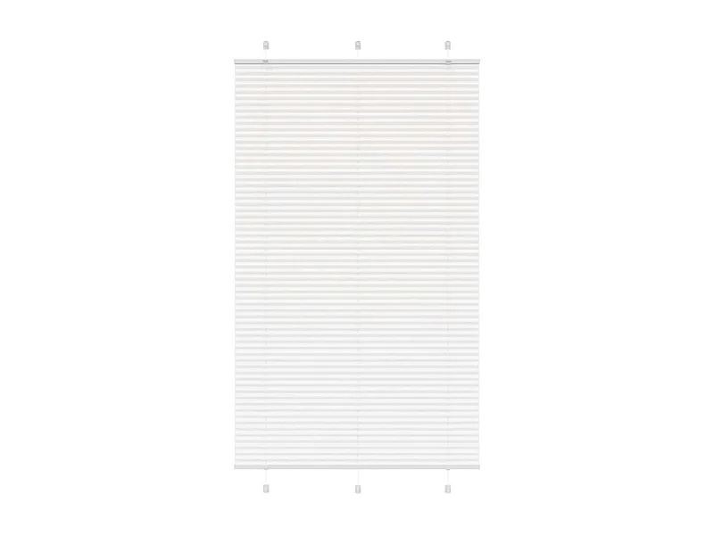 Witte plisségordijn 120x200cm stofbreedte 119,4cm polyester