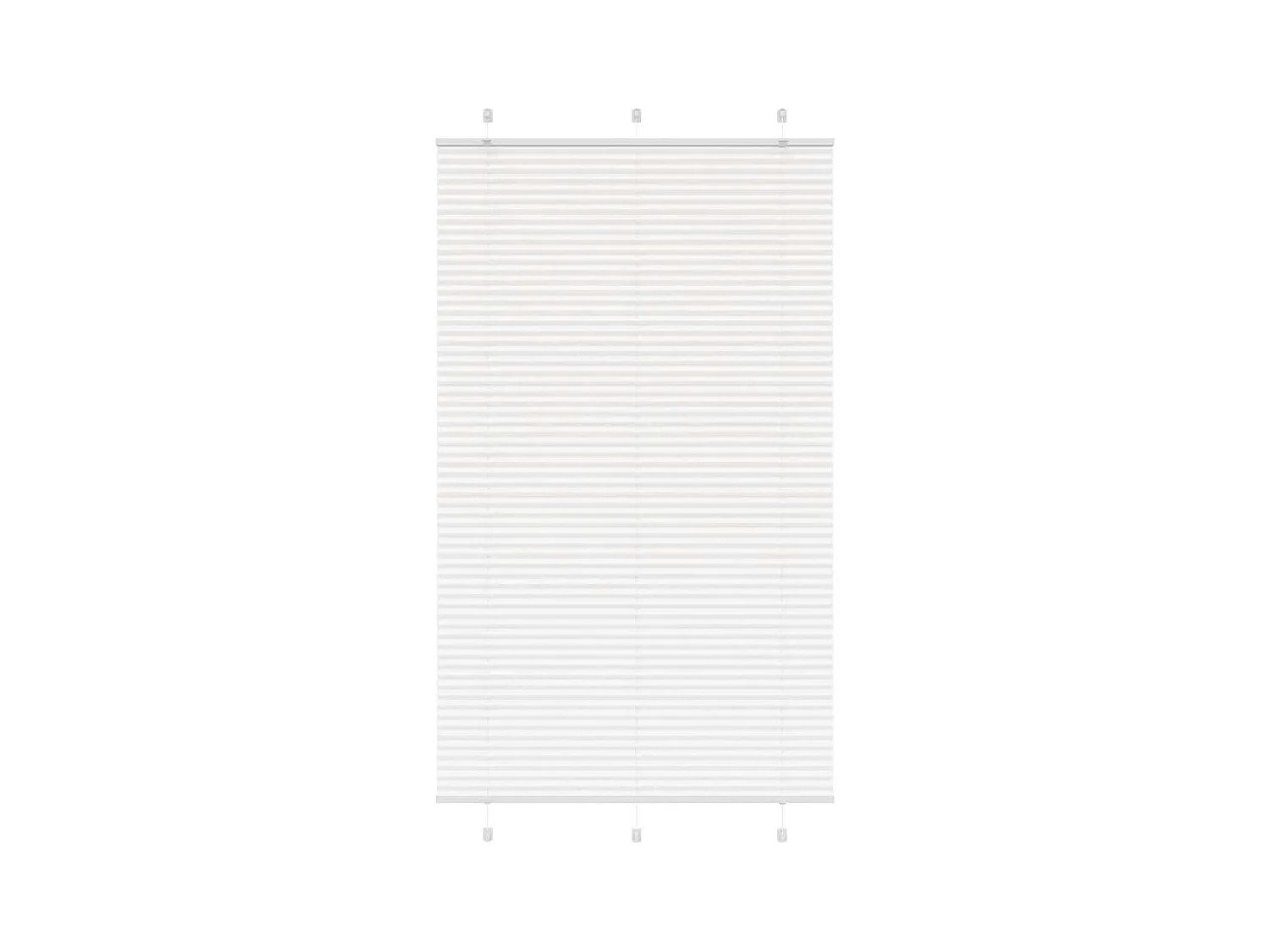 Store plissé blanc 120x200cm largeur du tissu 119,4cm polyester