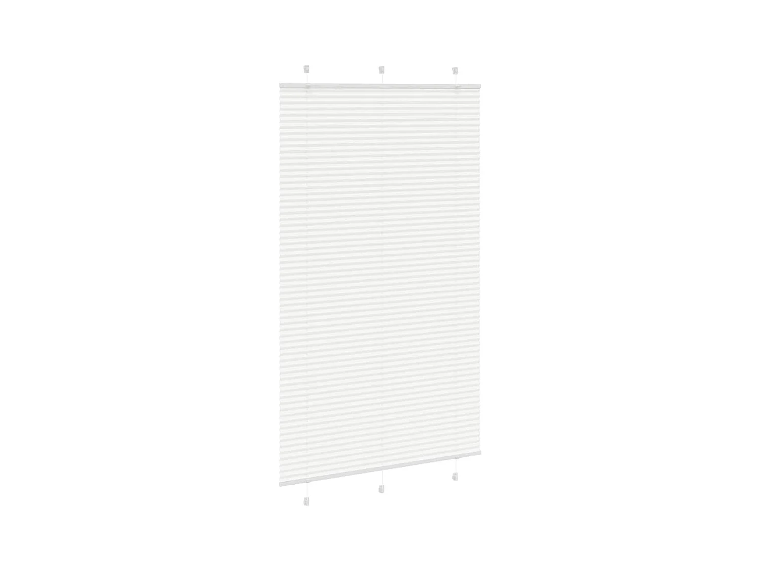 Store plissé blanc 120x200cm largeur du tissu 119,4cm polyester