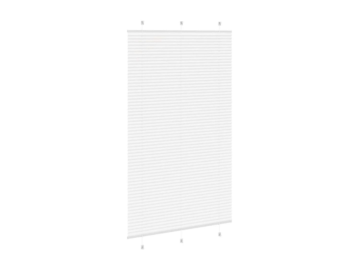 Store plissé blanc 120x200cm largeur du tissu 119,4cm polyester