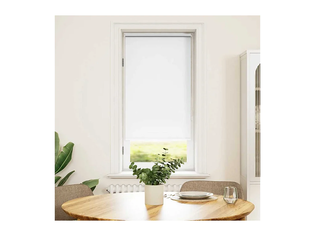 Estor enrollable opaco blanco 60 x 120 cm