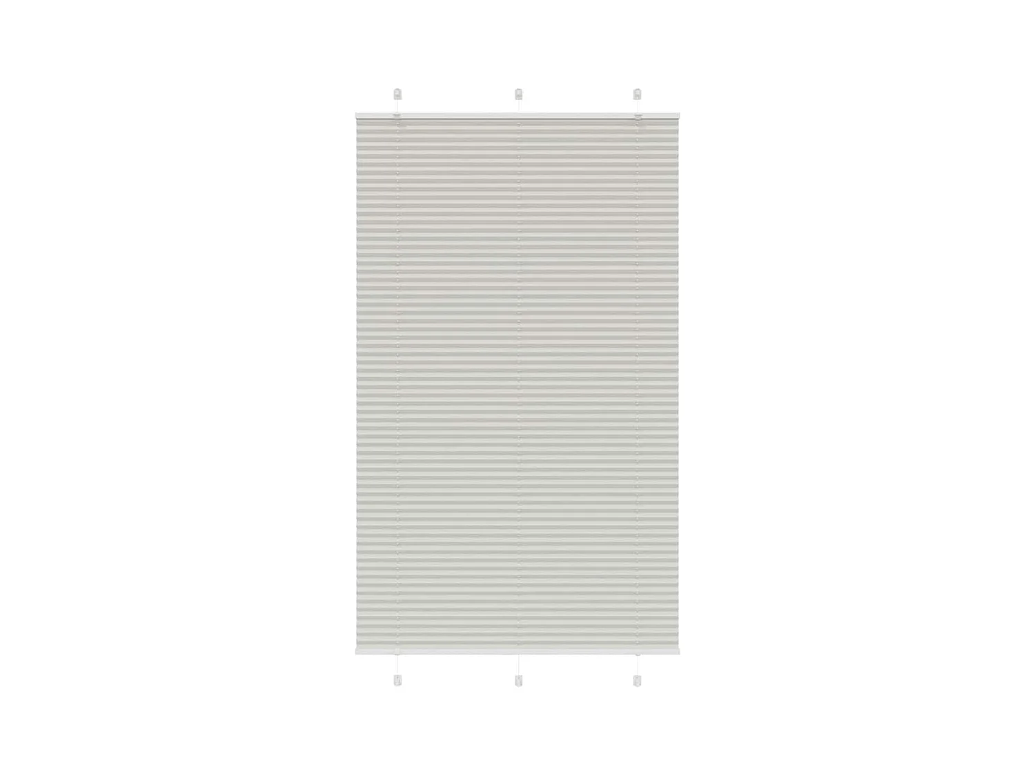 Store plissé gris clair 120x200cm largeur du tissu 119,4cm