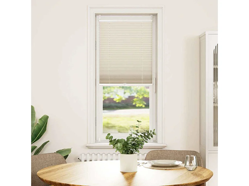 Estor plisado 40x125 cm Crema