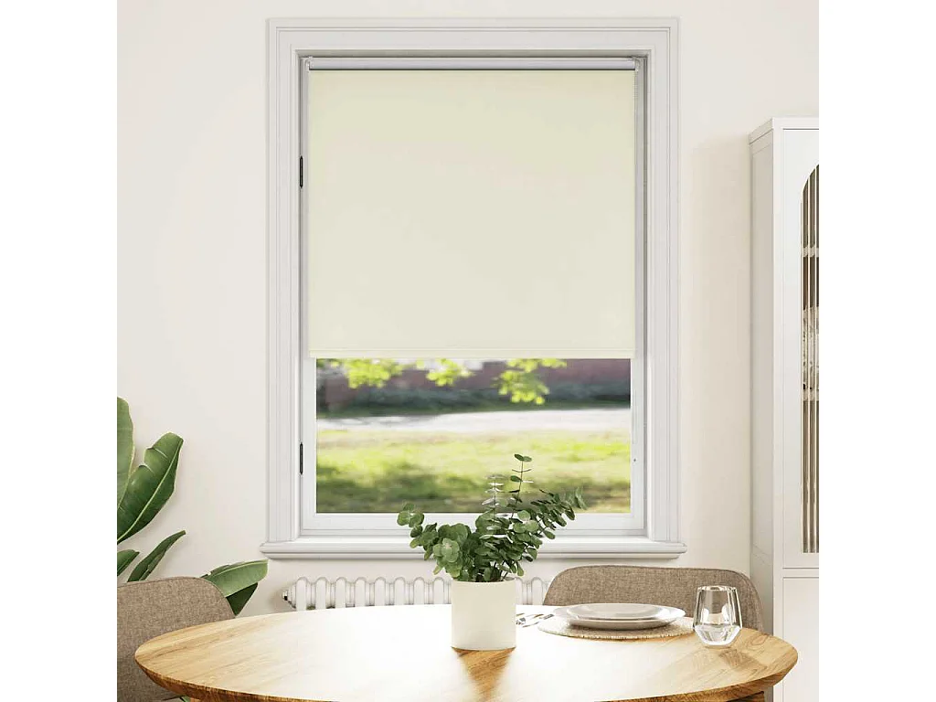 Estor enrollable opaco 100 x 175 cm color crema