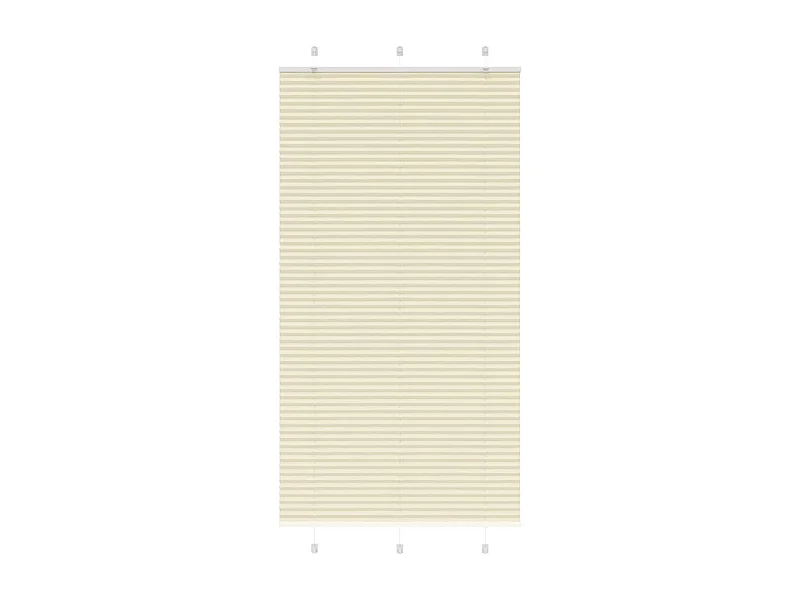 Tenda plissettata color crema 105x200cm larghezza tessuto 104,4cm poliestere