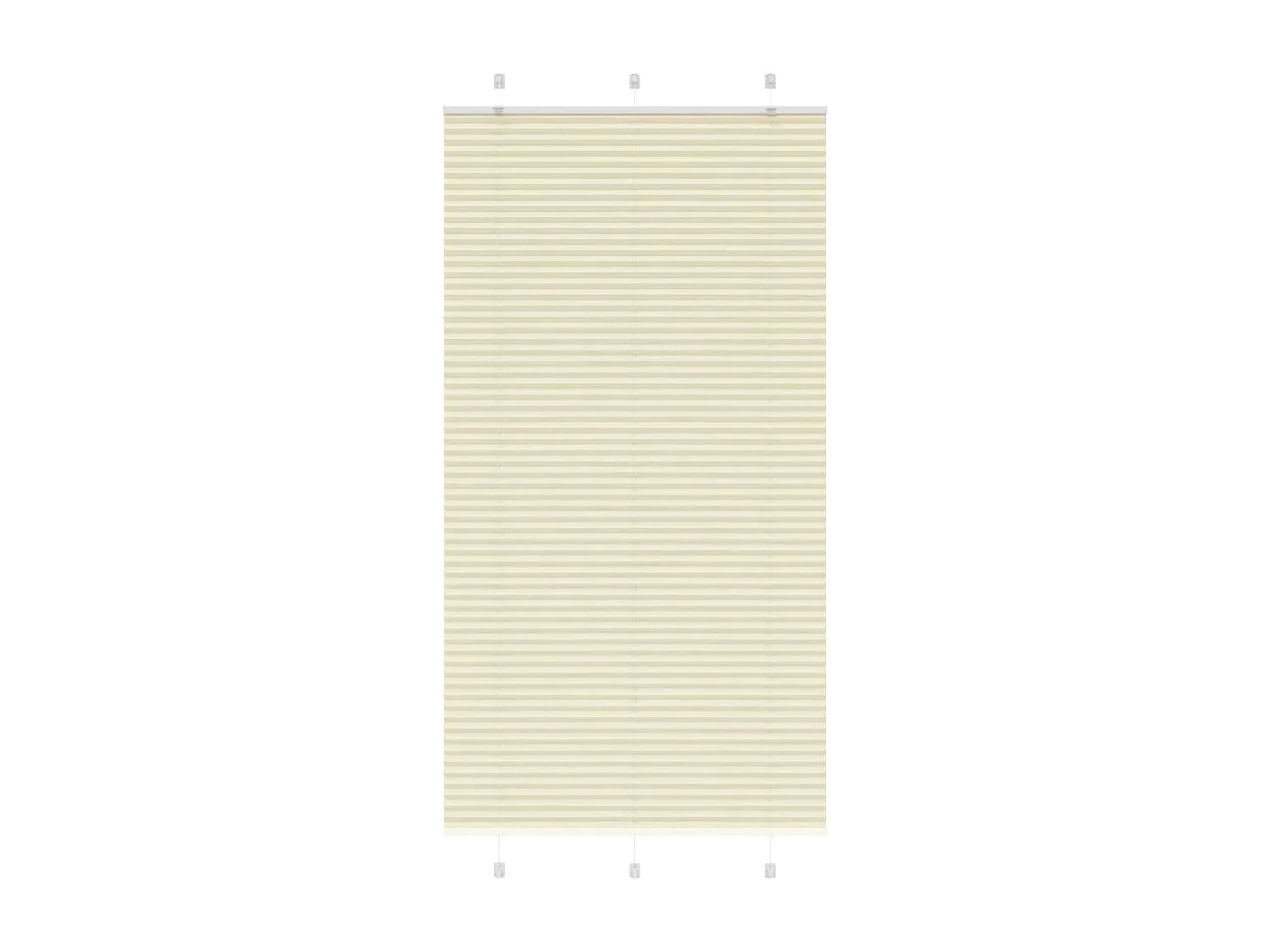 Store plissé crème 105x200cm largeur du tissu 104,4cm polyester