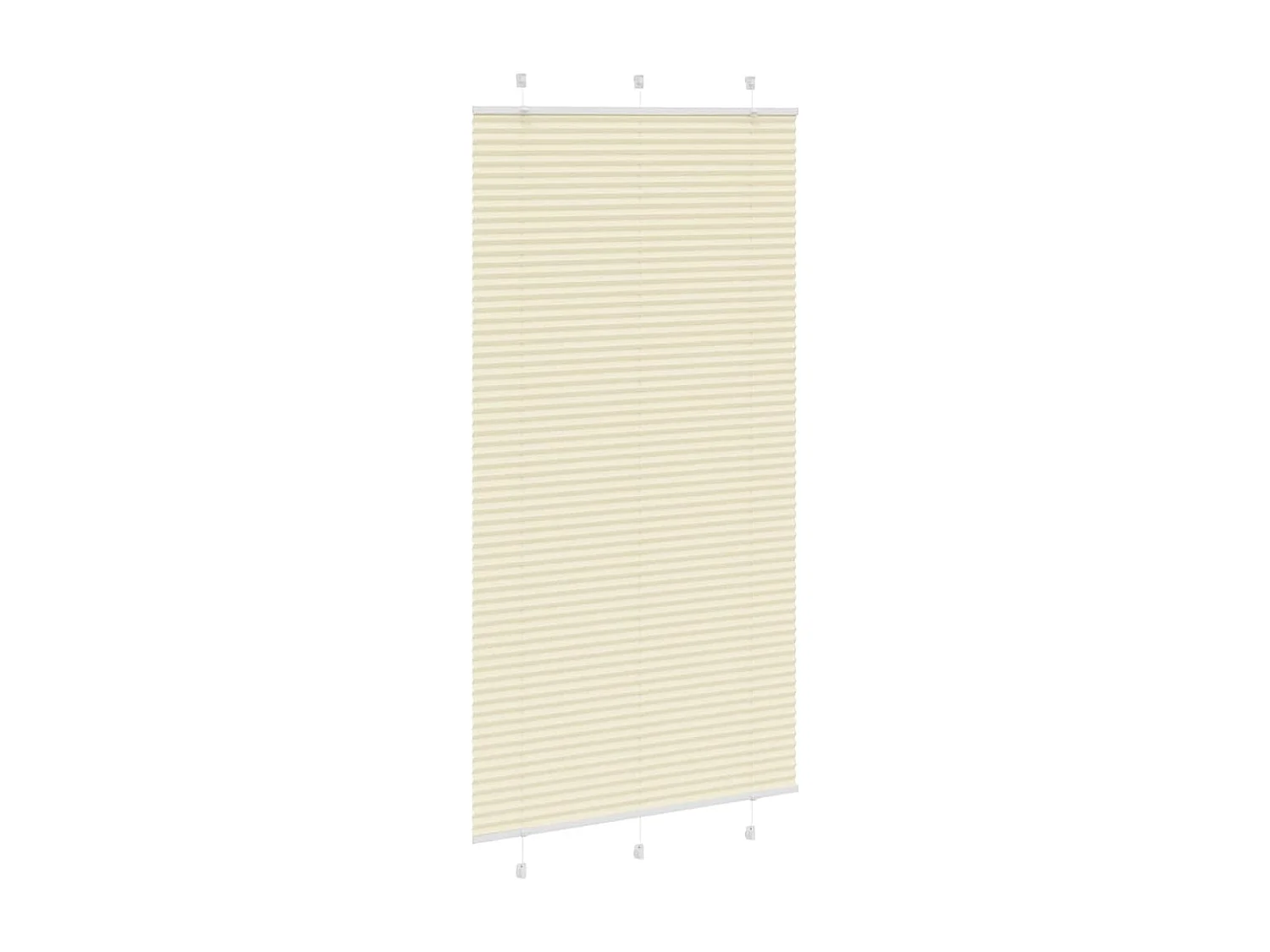 Store plissé crème 105x200cm largeur du tissu 104,4cm polyester
