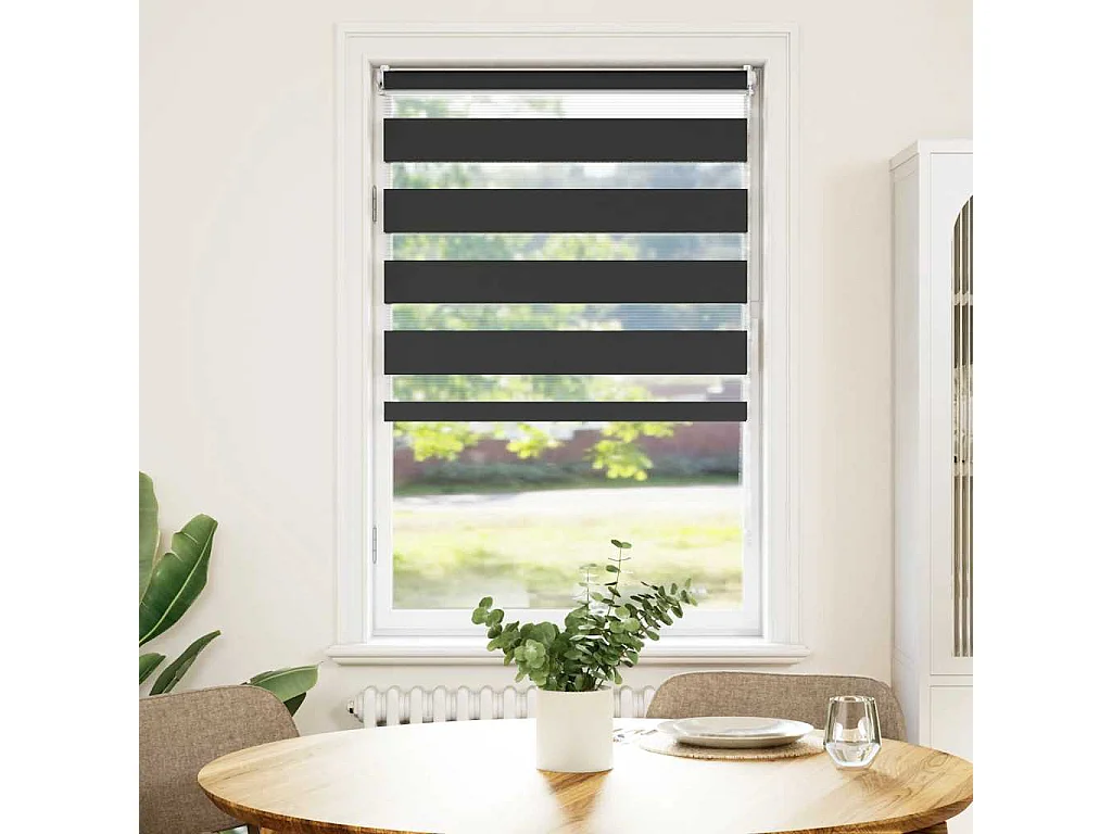 Rollo 70 x 120 cm Schwarz