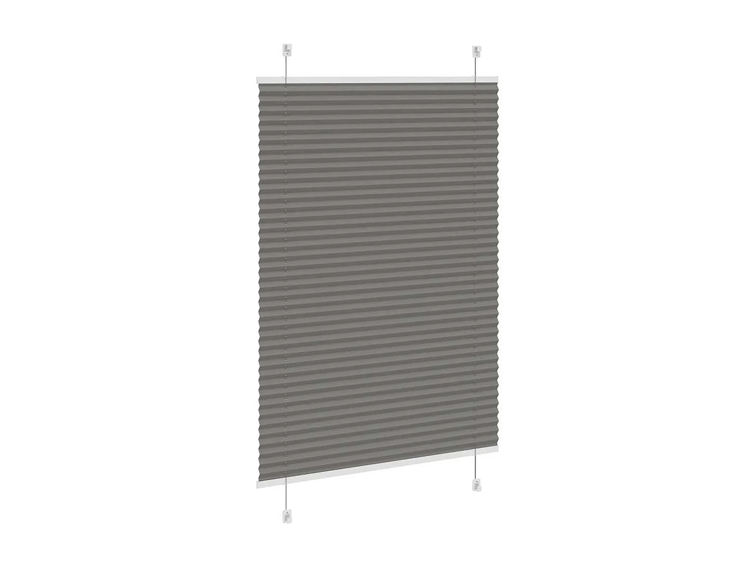Store plissé anthracite 95x100 cm largeur du tissu 94,4 cm
