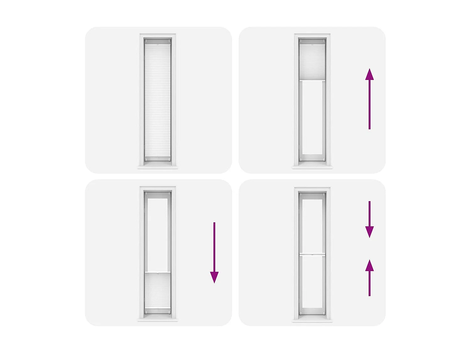 Tenda plissettata 40x200 cm Bianca