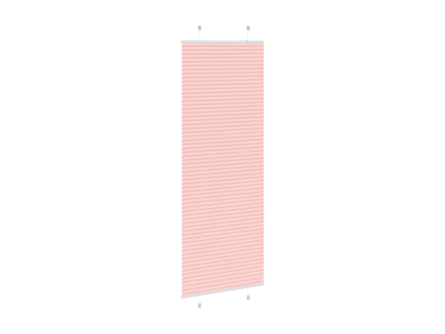 Store plissé rose 70x200 cm largeur du tissu 69,4 cm polyester