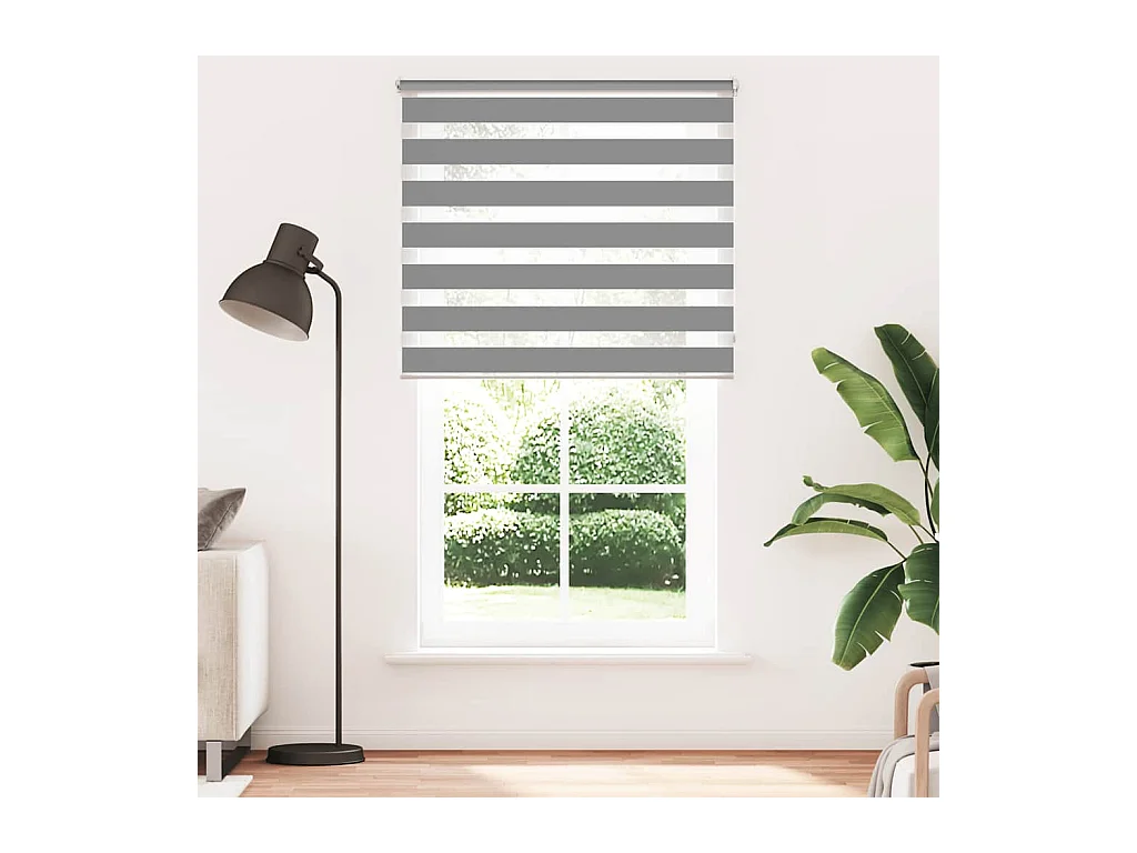 Estor enrollable gris de 120 x 230 cm