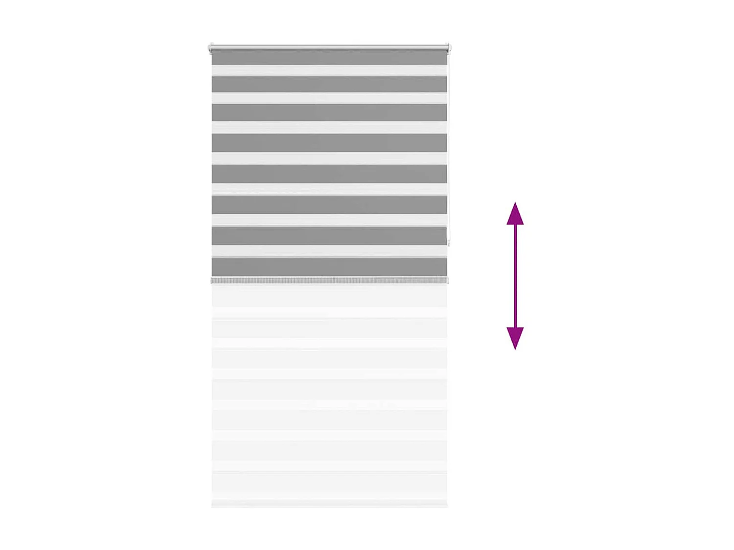 Estor enrollable gris de 120 x 230 cm