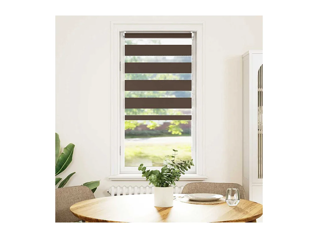 Store enrouleur tamisant 80 x 150 cm marron