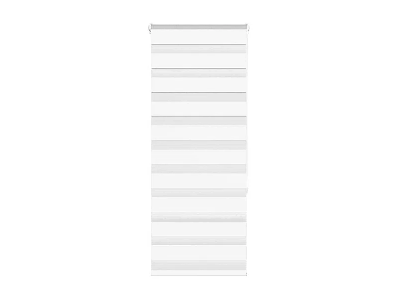 Witte zebragordijn 60x150 cm stofbreedte 55,9 cm polyester