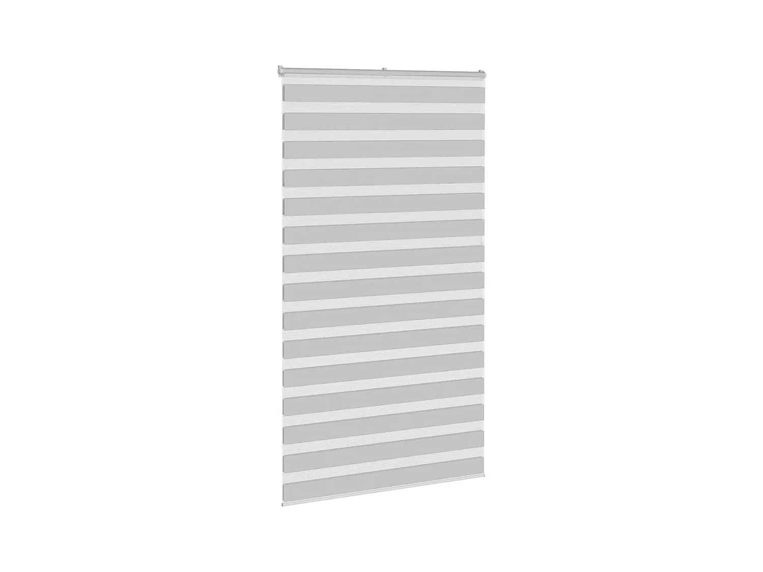 Tessuto per tenda zebra grigio chiaro larghezza 125,9 cm poliestere