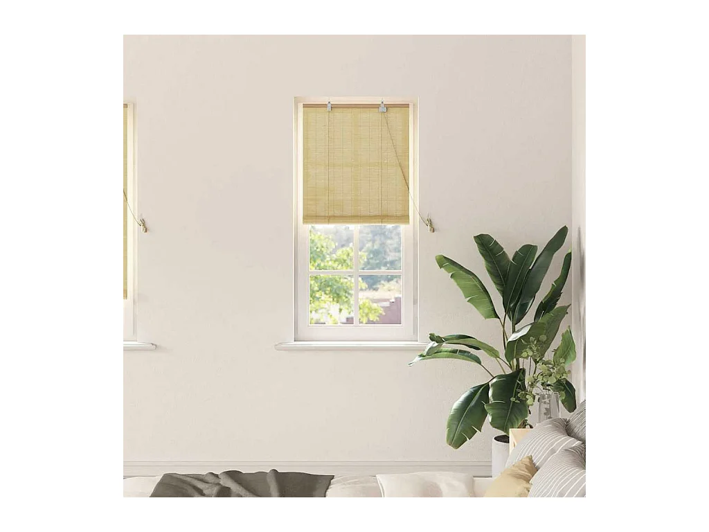 Natuurlijke jaloezieën en verduisteringsgordijnen 60 x 220 cm Bamboe