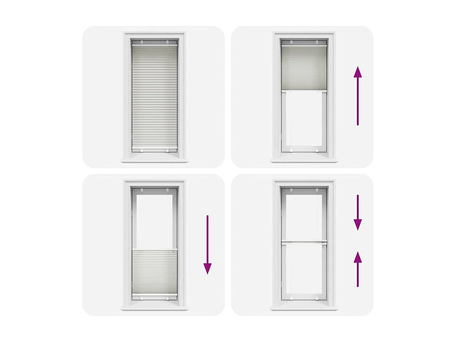 Lichtgrijs plisségordijn 55x100 cm stofbreedte 54,4 cm