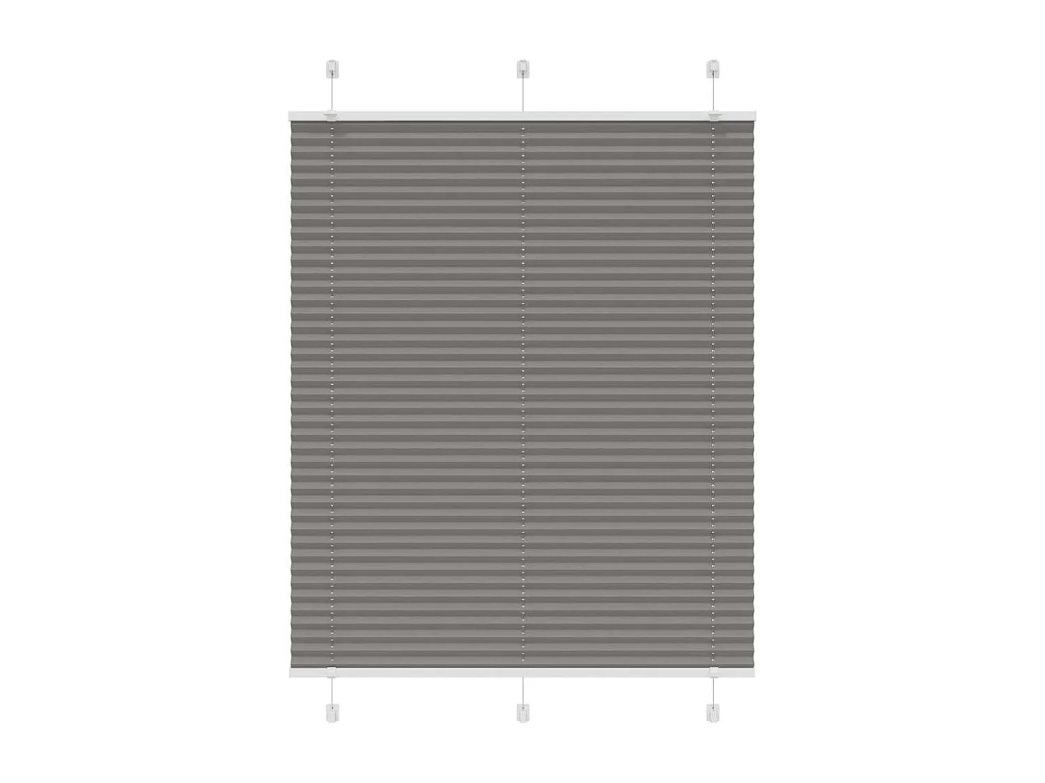 Store plissé anthracite 110x100 cm largeur du tissu 109,4 cm