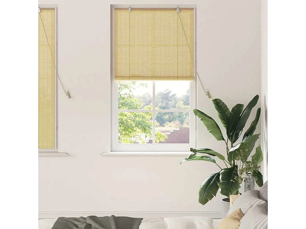 Stores et Occultants Naturel 80 x 160 cm Bambou