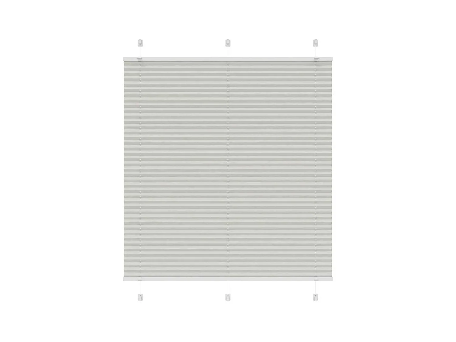 Store plissé gris clair 115x100cm largeur du tissu 114,4cm