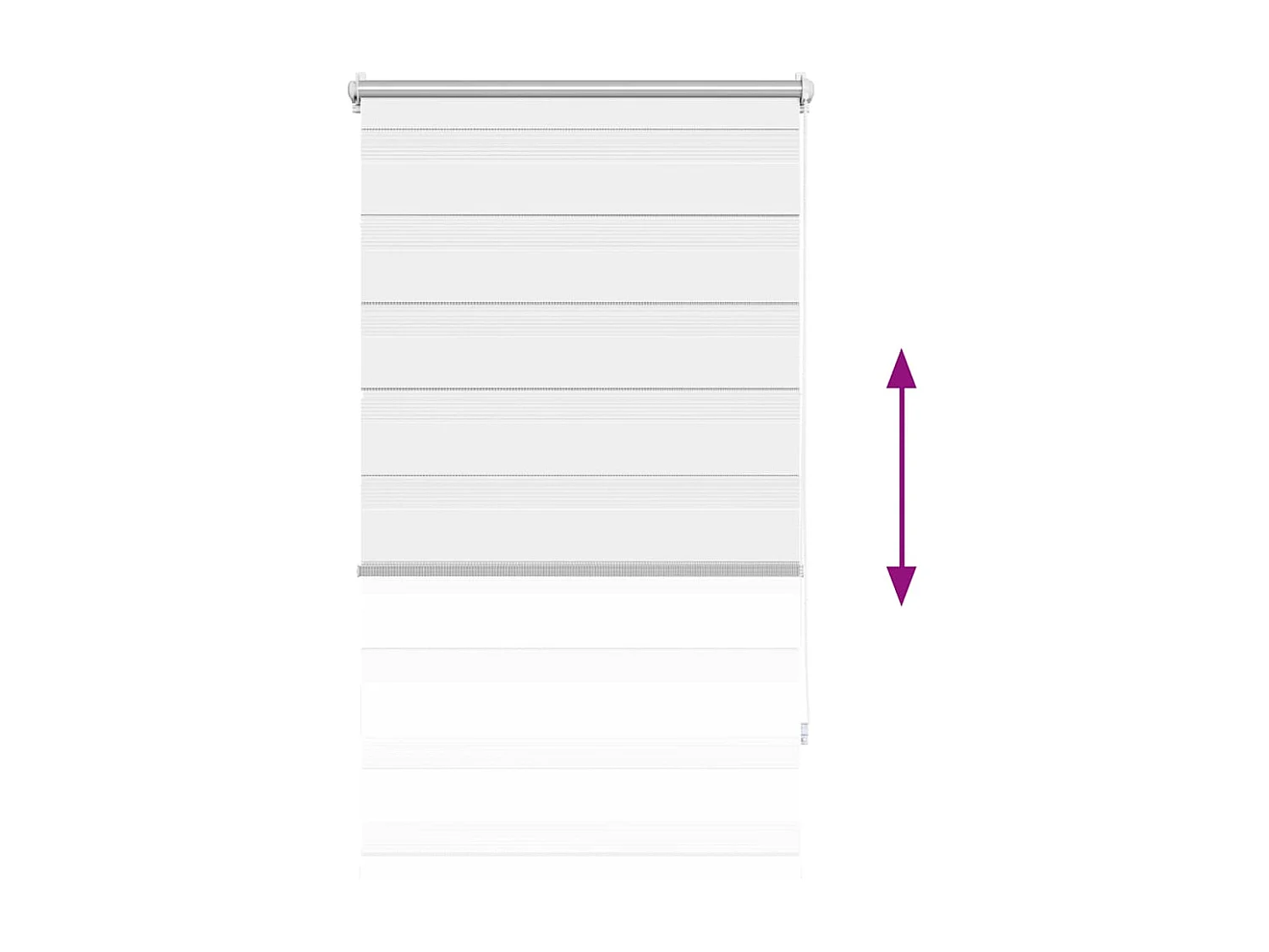 Estor enrollable blanco de 90 x 150 cm