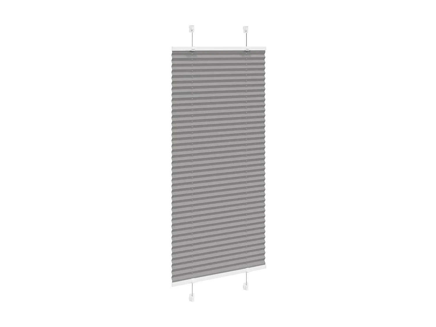 Store plissé anthracite 65x100 cm largeur du tissu 64,4 cm