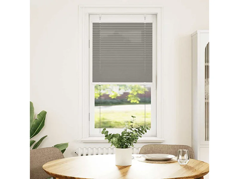 Store plissé anthracite 65x100 cm largeur du tissu 64,4 cm